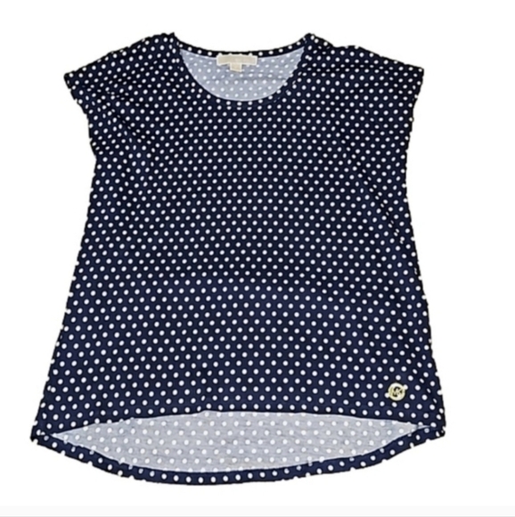 Michael Kors Blue and White Short Sleeve Tee - Picture 1 of 4
